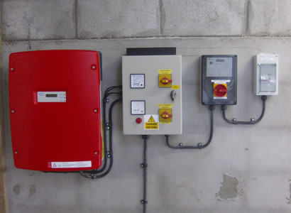 Typical electrical layout for a 6kW system